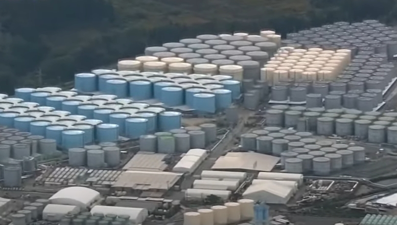 후쿠시마 제1원전에 보관중인 방사능 오염수(사진=KBS  화면 갈무리)