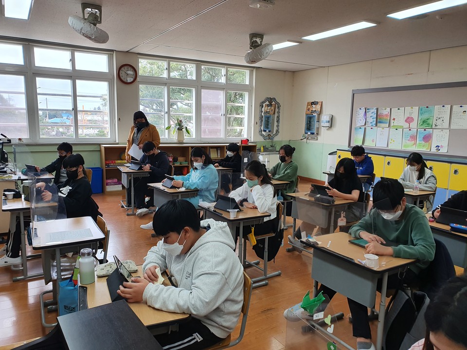 태흥초등학교가 3학년 이상 어린이를 대상으로 다원재능검사와 뇌기능분석을 시행했다.(사진=태흥초 제공)