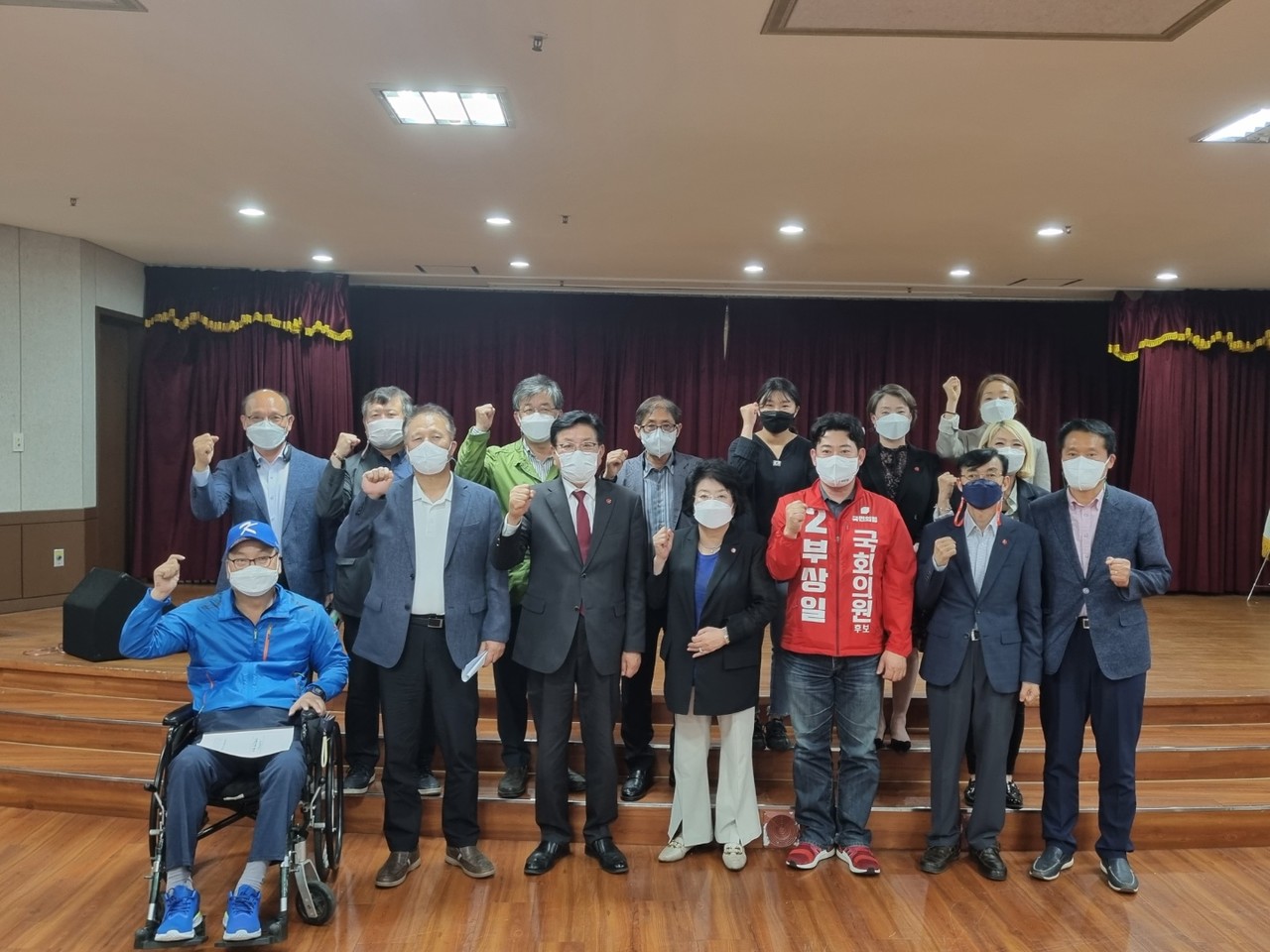 허향진 후보가 (사)제주특별자치도장애인총연합회와 간담회를 가졌다.(사진=허향진 선거캠프 제공)