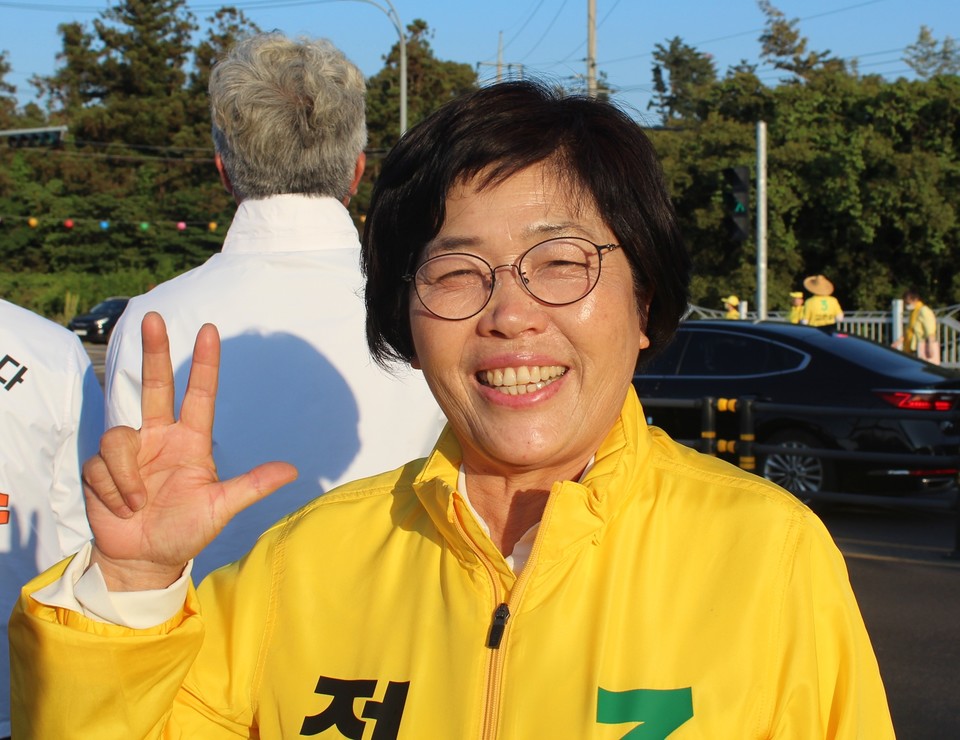 김정임 정의당 비례대표 도의원 후보(사진=장태욱 기자)