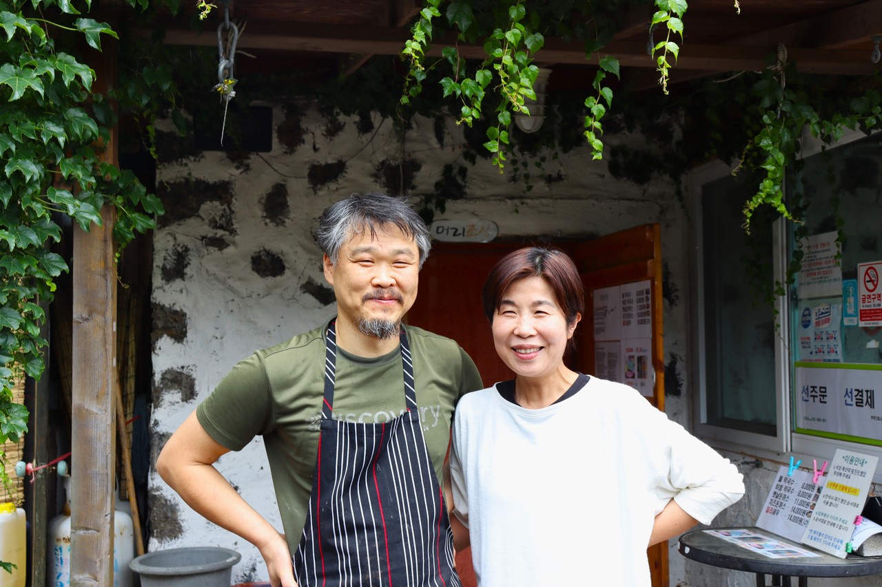 김혜진 씨 부부가 ‘의귀리 부부막국수’를 운영하고 있다.(사진=이화정 인턴기자)
