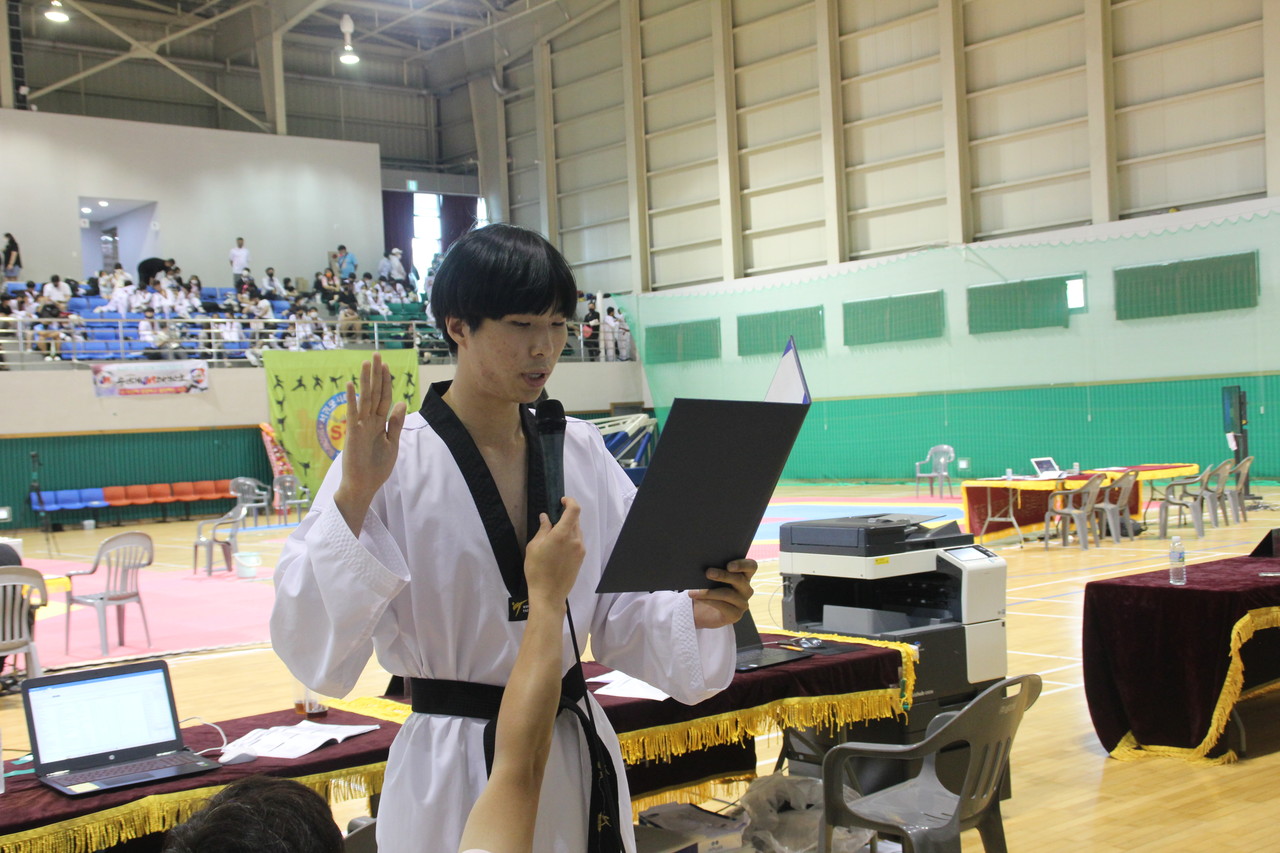 김지환 선수단 대표 선수 선서