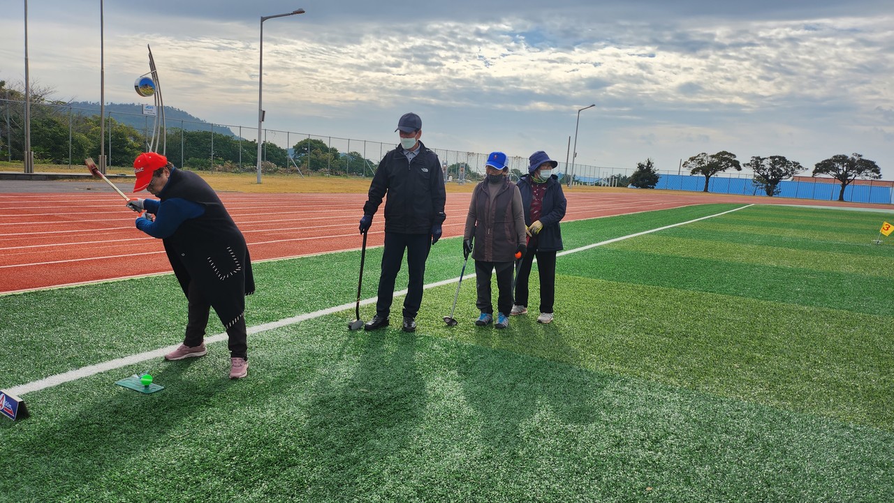 그라운드골프 경기중