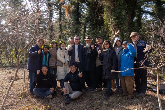 4일 봄맞이 치유 프로그램에 참가한 사람들(사진 김요나 시민기자)