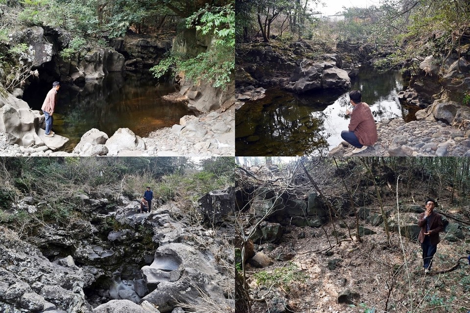 의귀리가 생태계서비스지불제 시범사업에 참여한다. 왼쪽 위에서 시계방향으로 창세미소, 생이물, 생이물당,  생이물폭포 등이다.(사진=장태욱 기자)