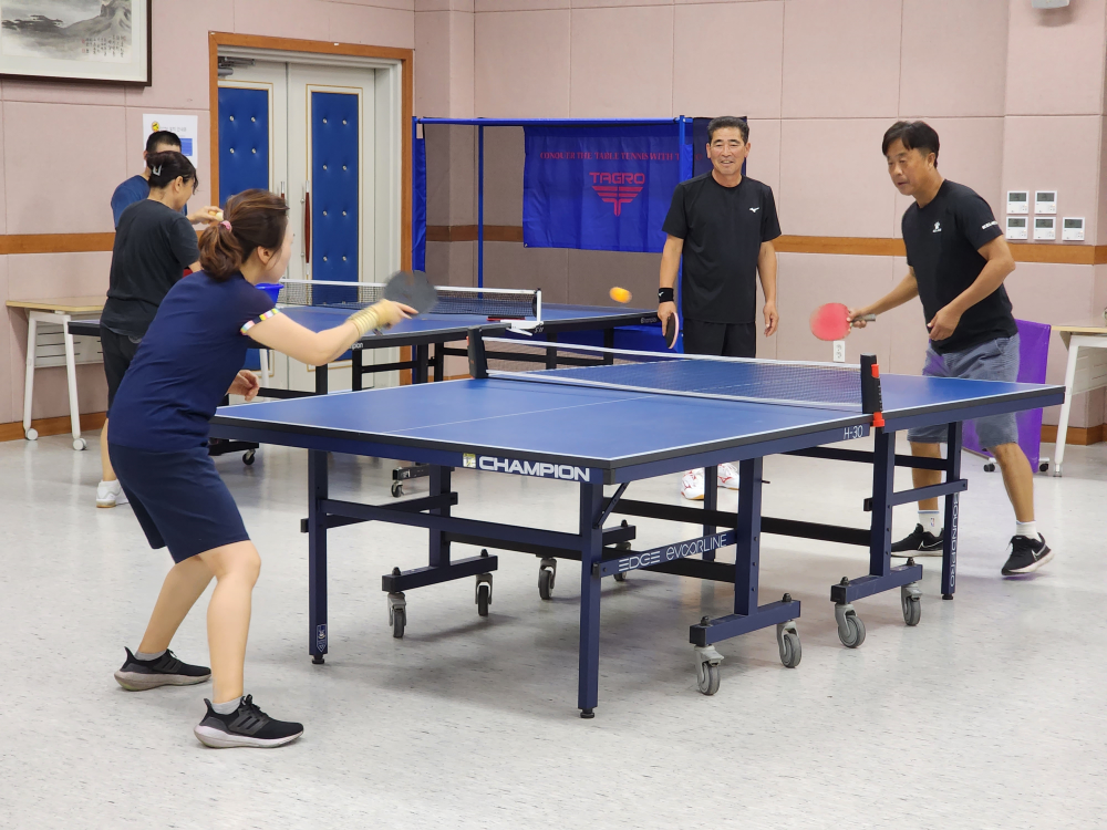 성산읍 동부종합사회복지관 탁구 동아리 (사진=서귀포시체육회)