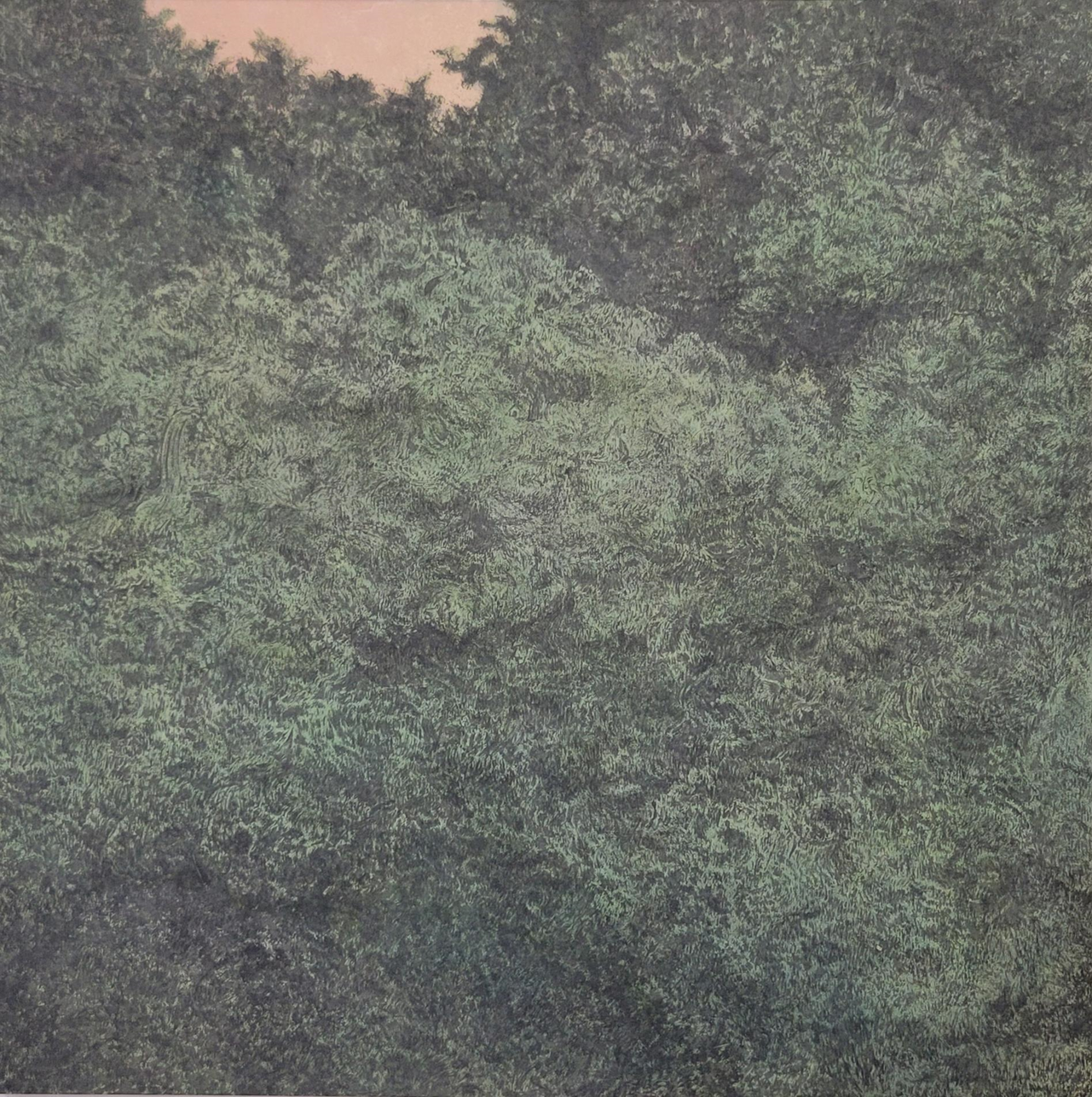 도이 김진수/당신은 그 곳에 있었습니다/장지에 혼합재료/90x90cm_2023