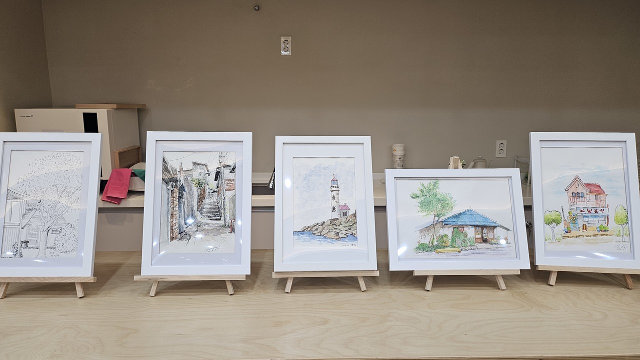 주민자치프로그램 '어반스케치' 전시