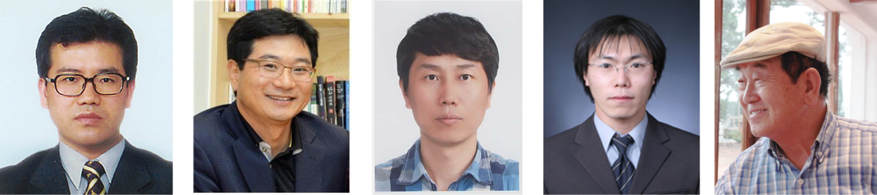 좌측부터 이윤형 한라일보 편집국장, 백금탁 한라일보 행정사회부장, 이인 제주CBS 부국장, 류도성 제주CBS 기자, 홍명표 제주언론인클럽 고문.