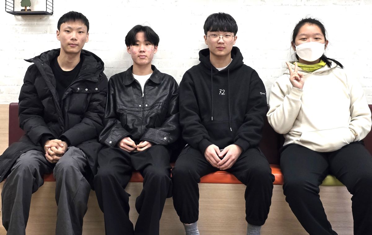 2월 4일, 바리스타 실습실에서 만난 빈어스 친구들. 김연우, 원태영, 윤하늘, 김이룸