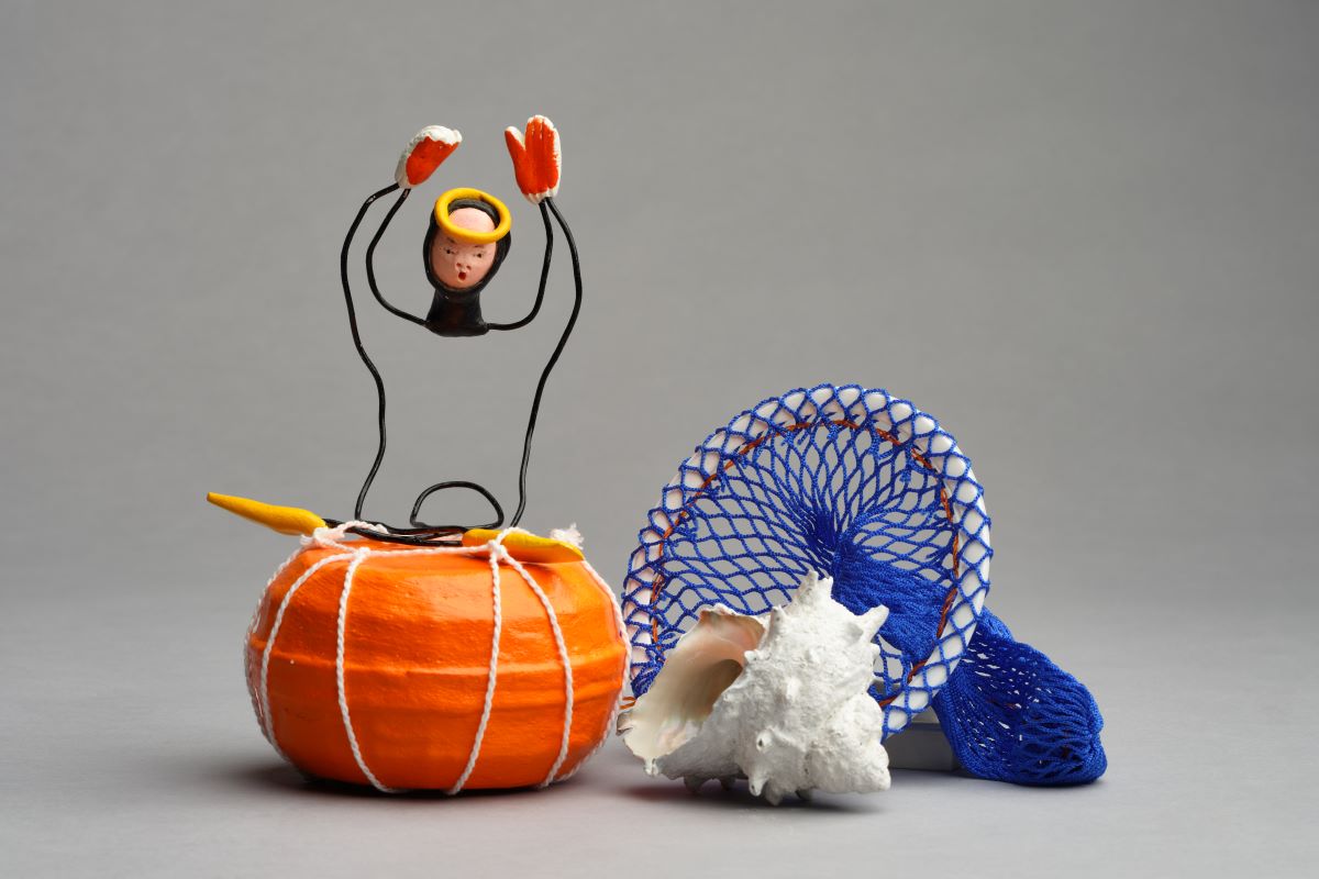 나강 작, 해녀, 가변설치, 혼합매체, 2024