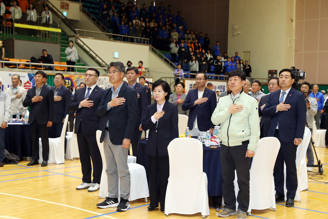 제58회 도민체전 폐막 모습.