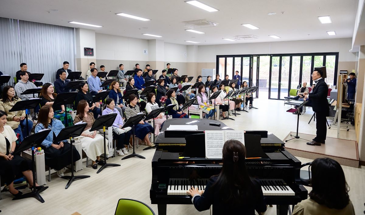  제6대 박위수 상임지휘자 연습현장