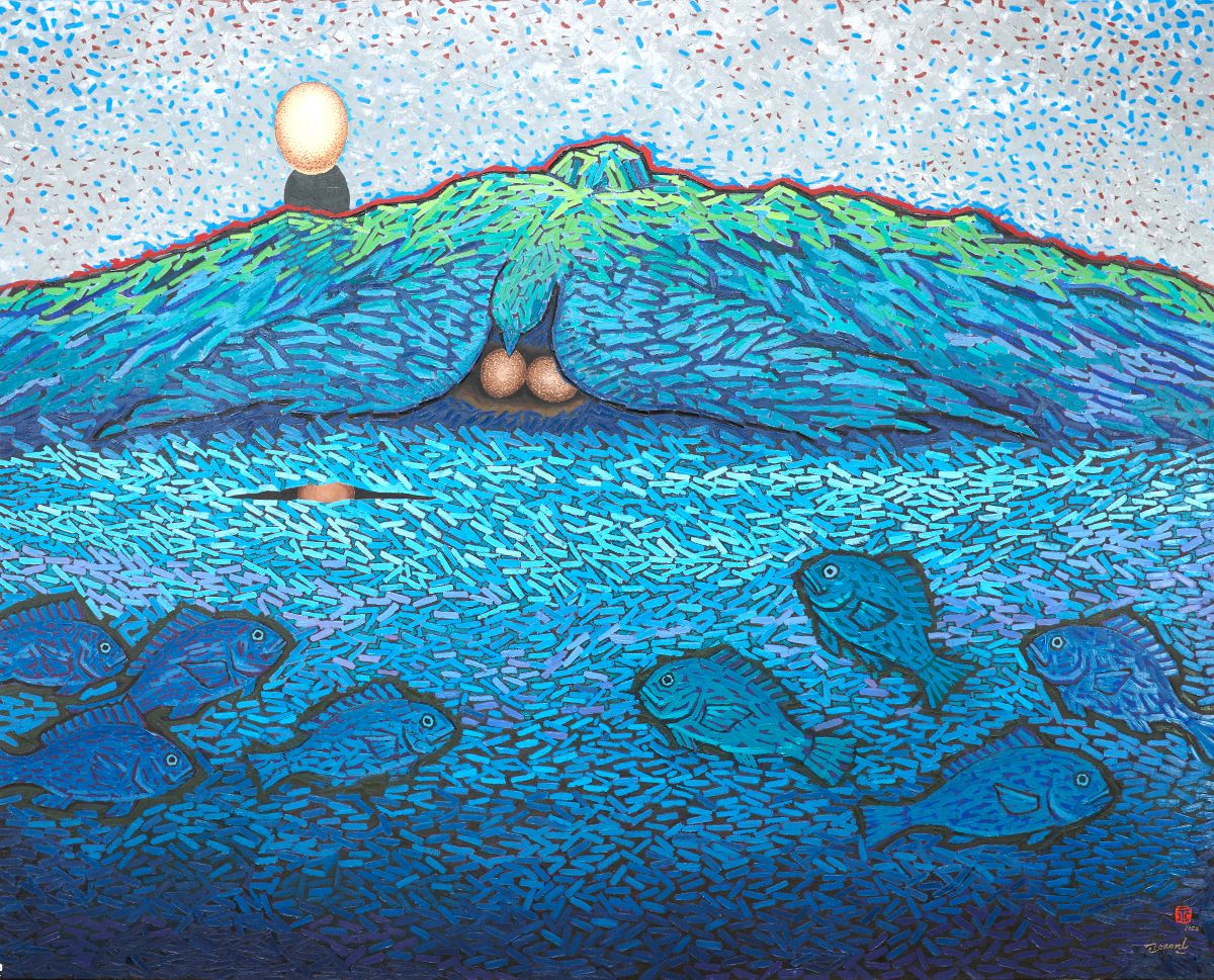 생명·공간-한라산, 캔버스에 유채, 130.3×162.5cm, 2020