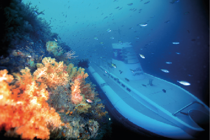 서귀포잠수함이 ‘2019 대한민국 브랜드스타’에서 4년 연속 해양관광지 부문 브랜드가치 1위에 선정됐다. 자료사진.