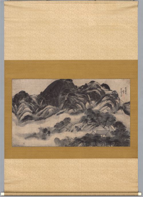 인왕제색도, 정선, 조선 1751년, 종이에 먹, 79.2×138.0cm, 국보