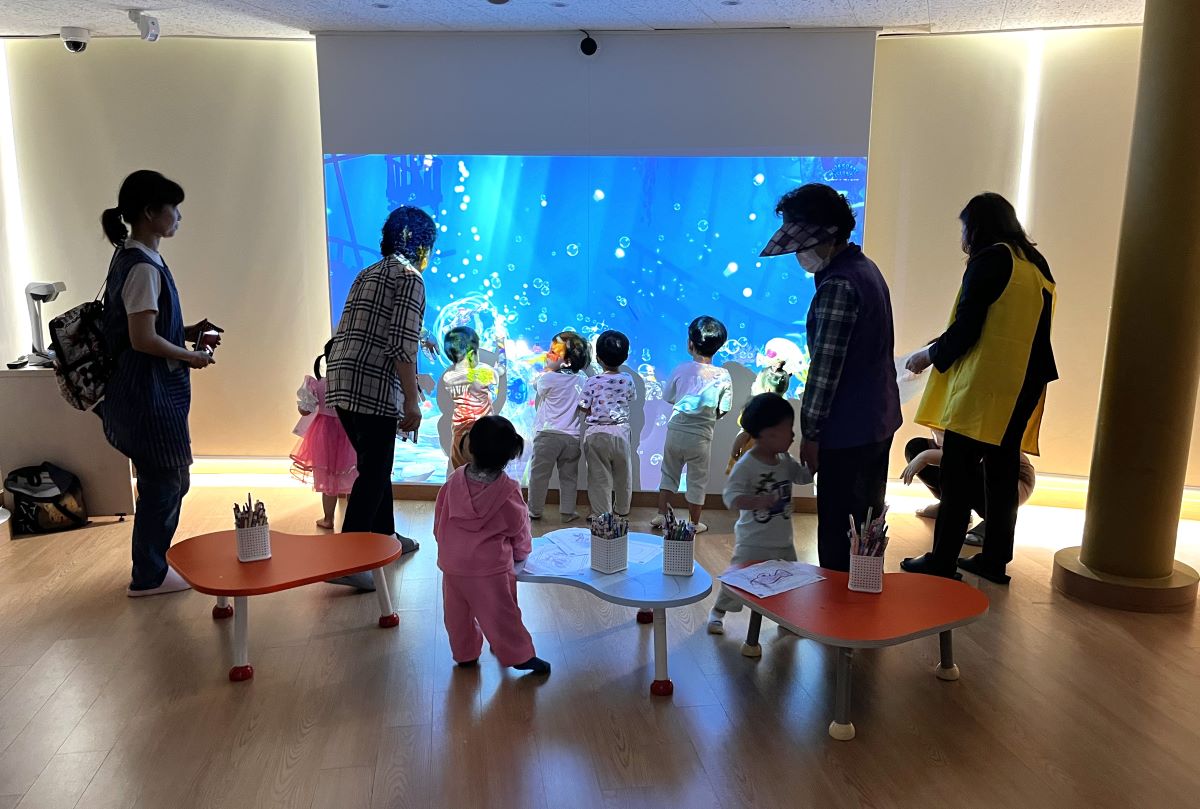 기적의 도서관 '컬러링 인터랙티브 콘텐츠 체험