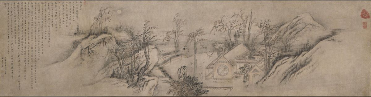 이달 16일부터 전시되고 있는 김홍도 '추성부도' 