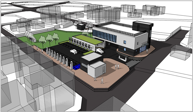 통합주차관제센터 조감도