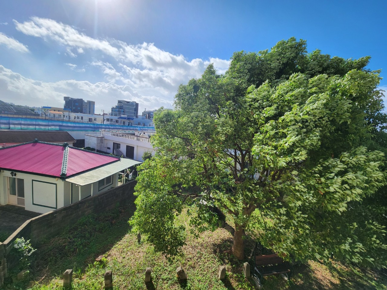 더위가 물러가고 쾌적하고 시원한 바람이 부는 23일 서귀포시 서홍동의 모습.