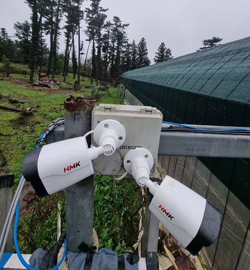 블랙박스형 CCTV 설치 모습.