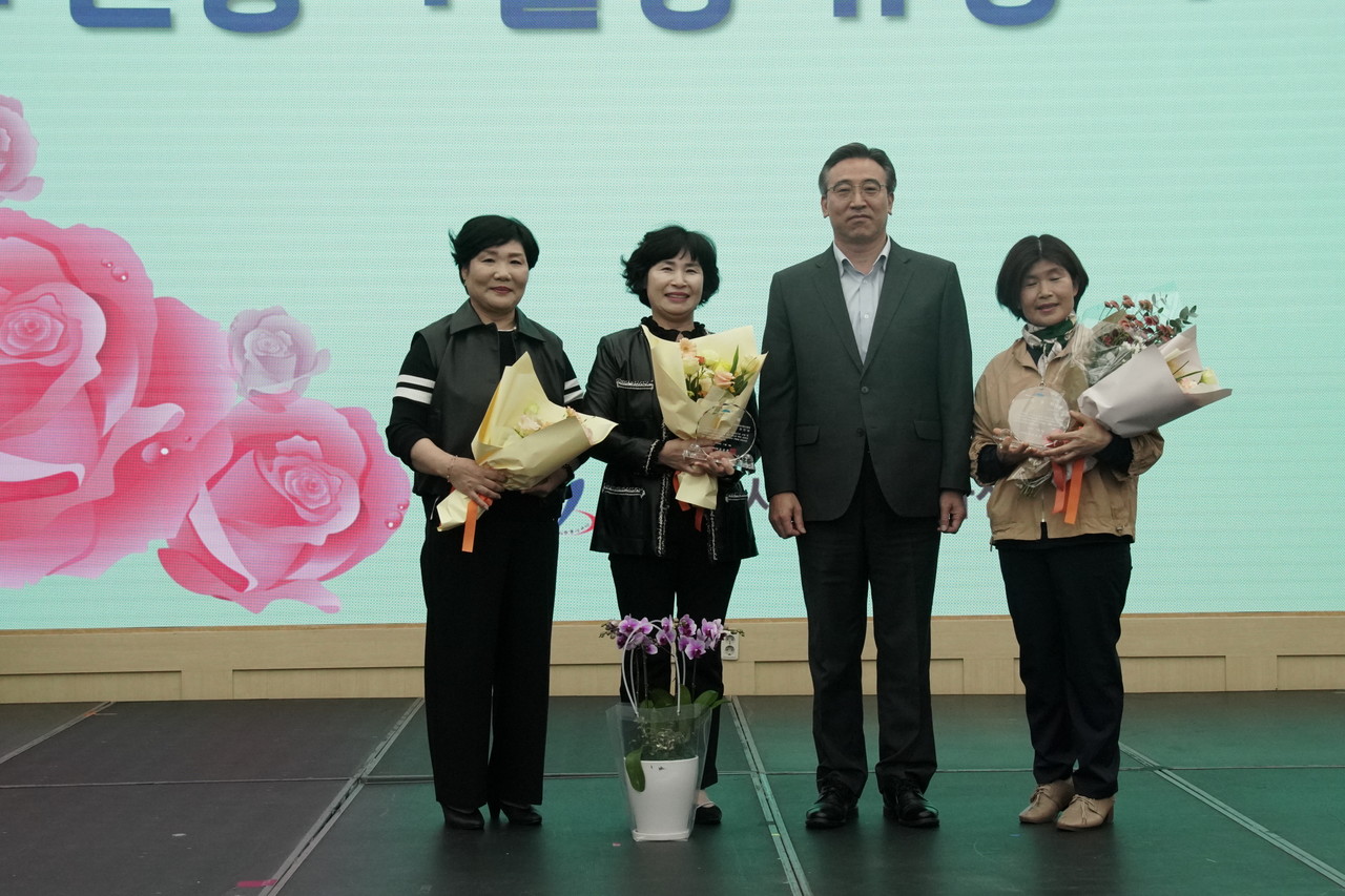 서귀포시장 표창패 수상자들 