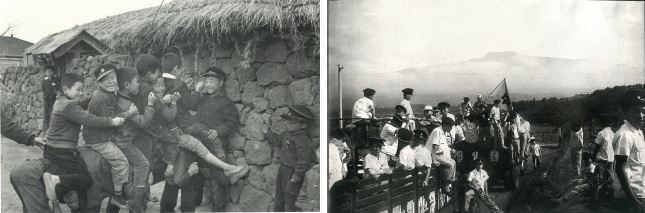 그 시절 말타기 놀이와 수학 여행 풍경. 