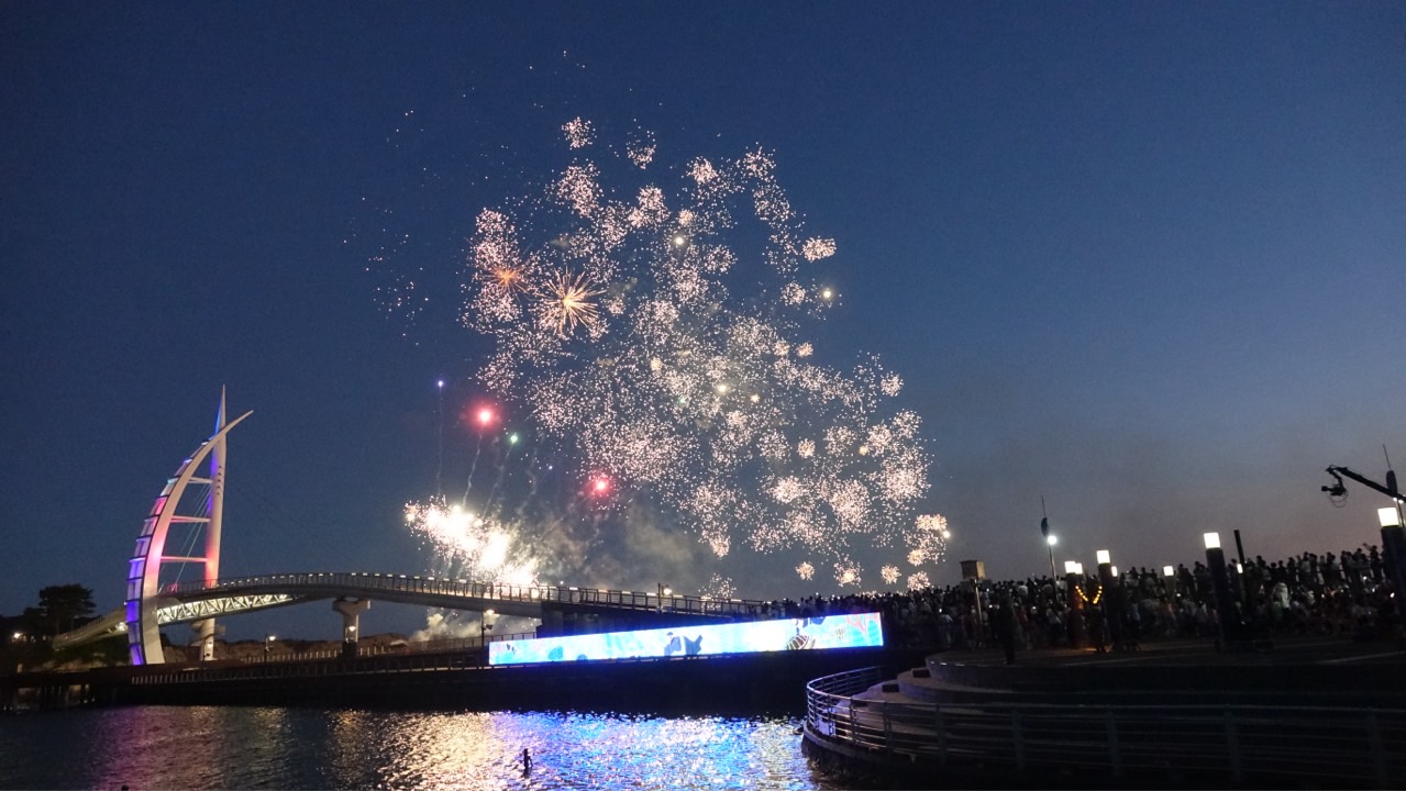 금토금토 새연쇼 불꽃축제 현장 모습