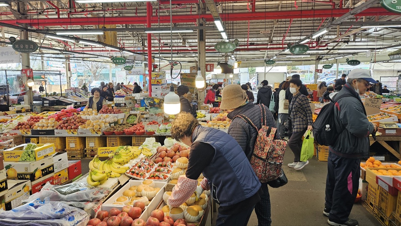 제주도는 도민이 자발적으로 지역 경제 활성화에 동참할 수 있도록 하기 위해 탐나는전 이용 편의를 강화하는 한편 범도민 소비 촉진 운동을 전개하는 등 다양한 지역경제 활성화 대책을 추진하고 있다. 사진은 서귀포향토오일시장 모습. 자료사진