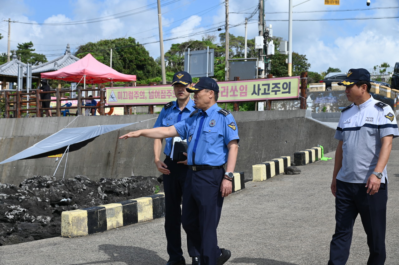 위미리 태웃개 현장점검 모습