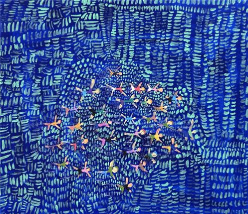 양영란 작가 '물놀이' 연작 중에서