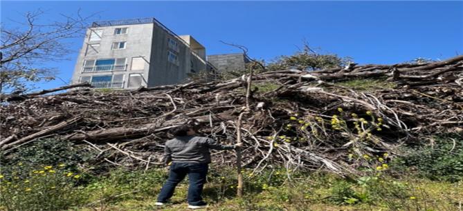 부적정하게 보관된 폐기물 현장